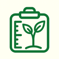 Clipboard with plant icon